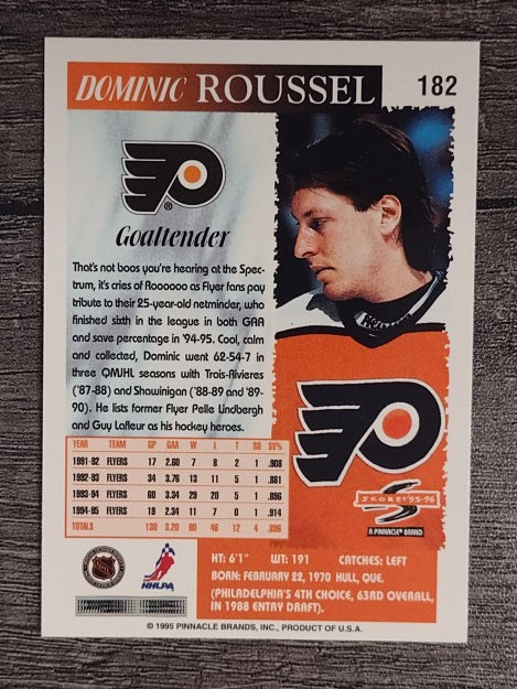 1995-96 Score #182 Dominic Roussel