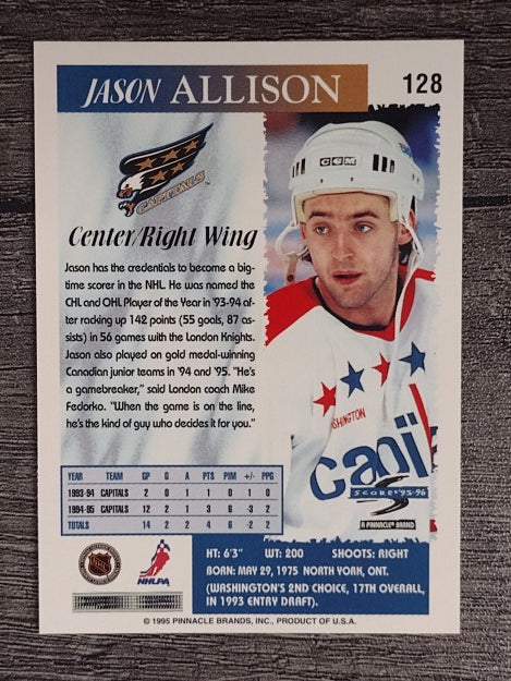 1995-96 Score #128 Jason Allison
