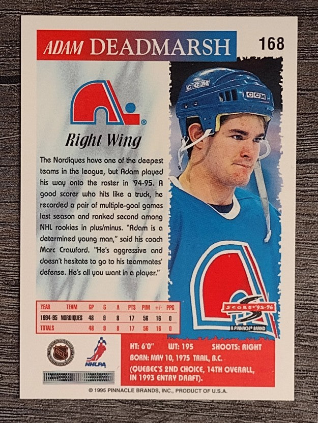 1995-96 Score #168 Adam Deadmarsh