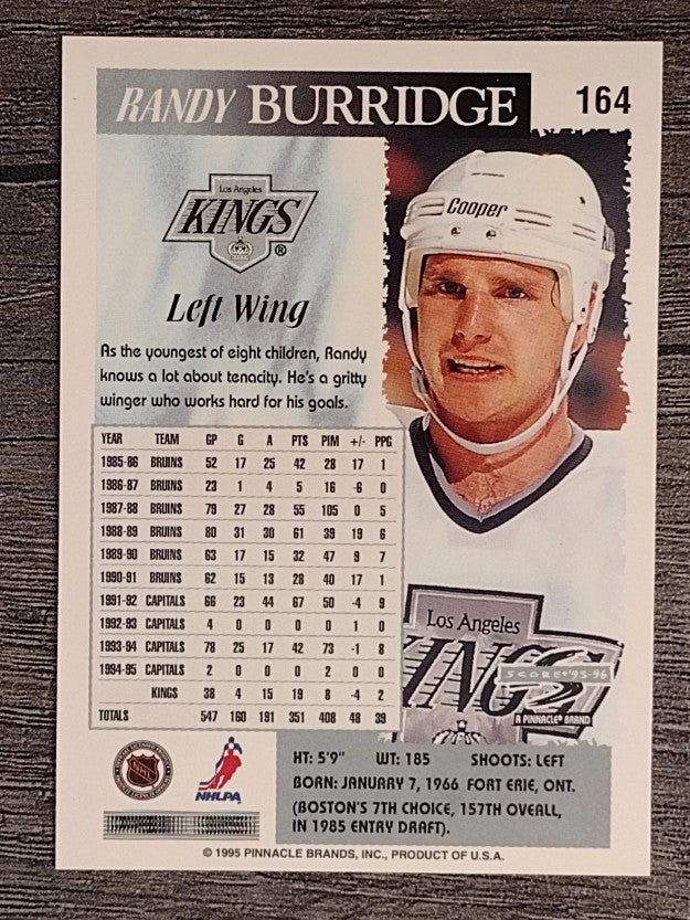 1995-96 Score #164 Randy Burridge