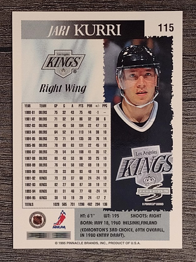 1995-96 Score #115 Jari Kurri