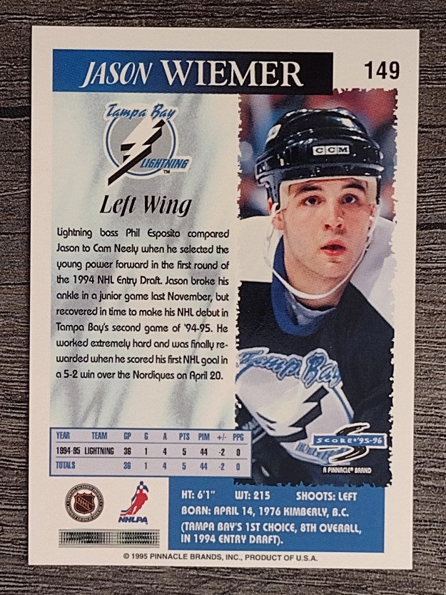 1995-96 Score #149 Jason Wiemer