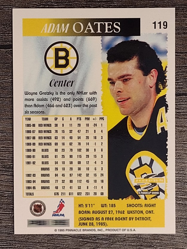 1995-96 Score #119 Adam Oates
