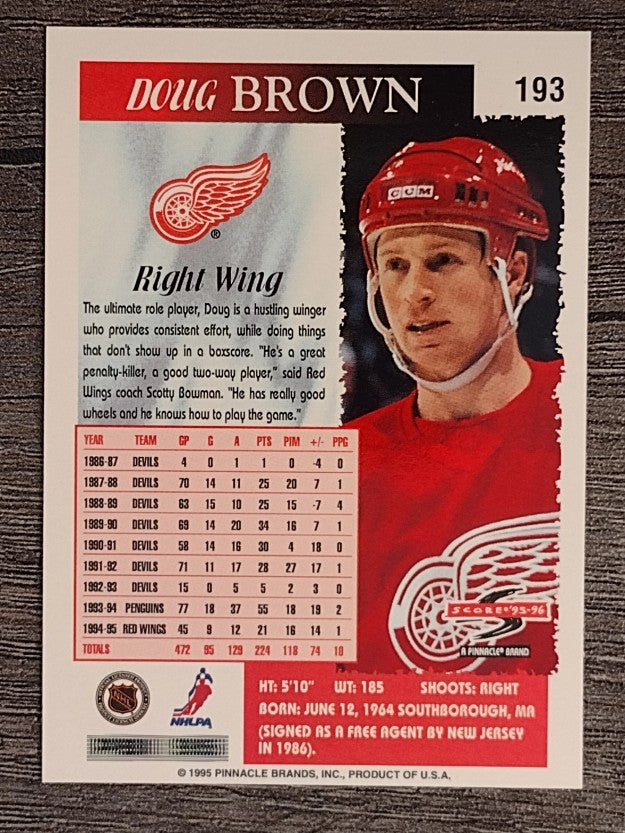 1995-96 Score #193 Doug Brown