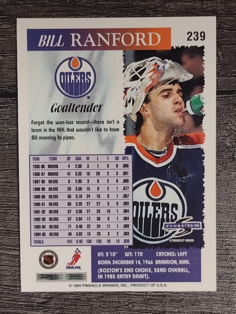 1995-96 Score #239 Bill Ranford