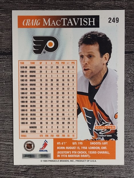 1995-96 Score #249 Craig MacTavish