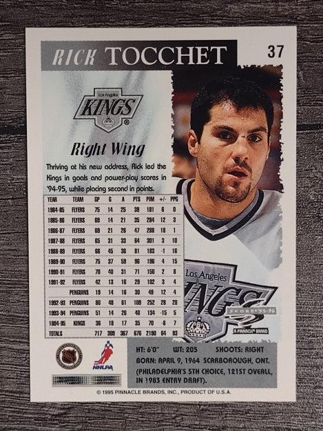 1995-96 Score #37 Rick Tocchet