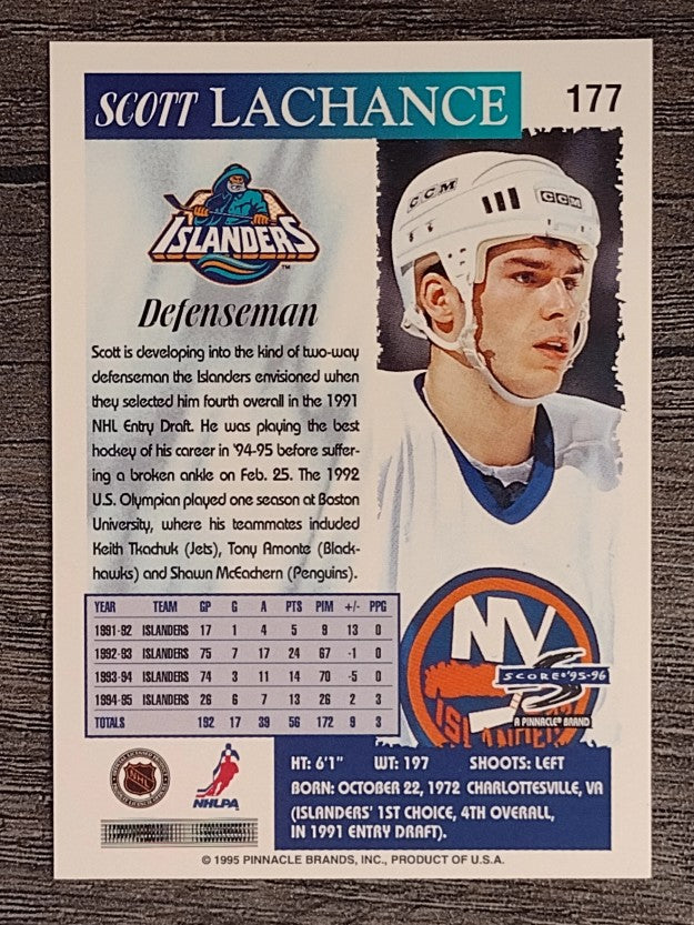 1995-96 Score #177 Scott Lachance