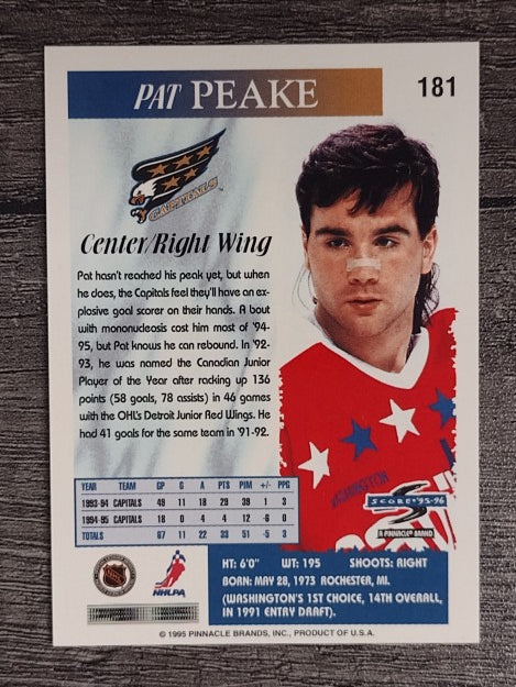 1995-96 Score #181 Pat Peake