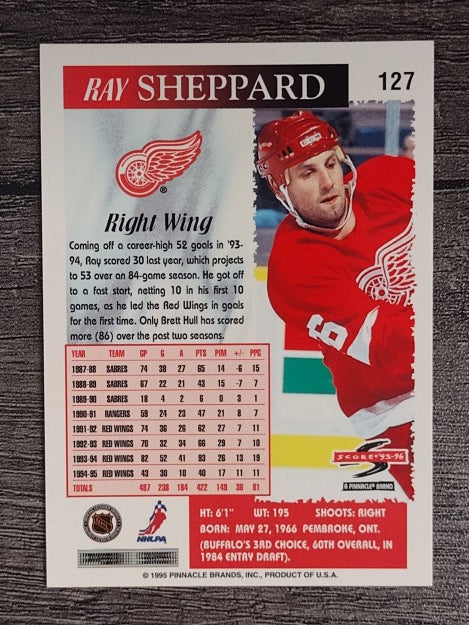 1995-96 Score #127 Ray Sheppard