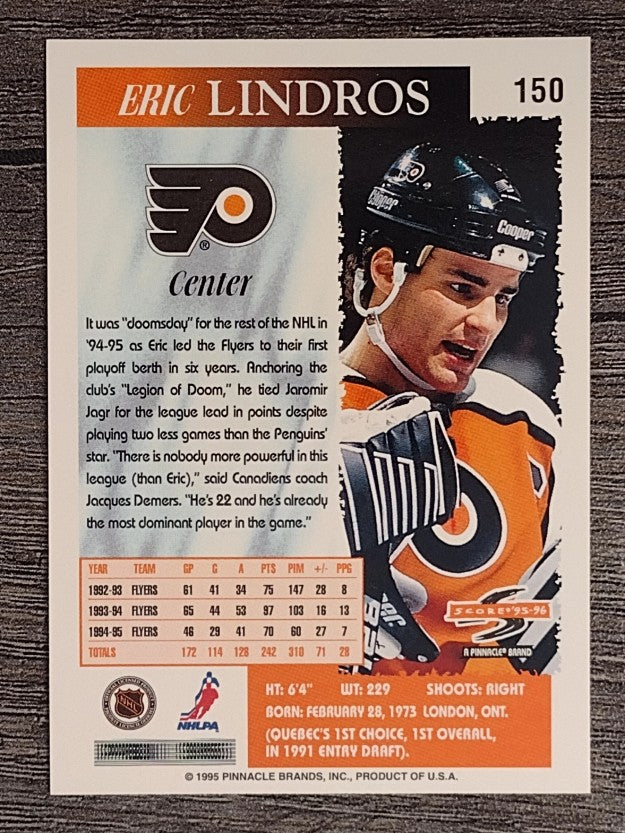 1995-96 Score #150 Eric Lindros