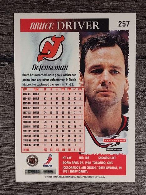 1995-96 Score #257 Bruce Driver