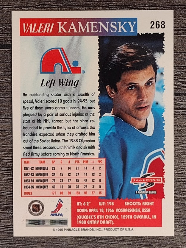 1995-96 Score #268 Valeri Kamensky