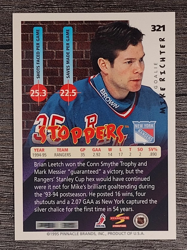 1995-96 Score #321 Mike Richter ST