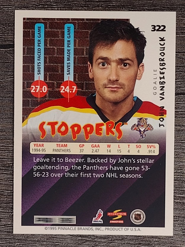 1995-96 Score #322 John Vanbiesbrouck ST