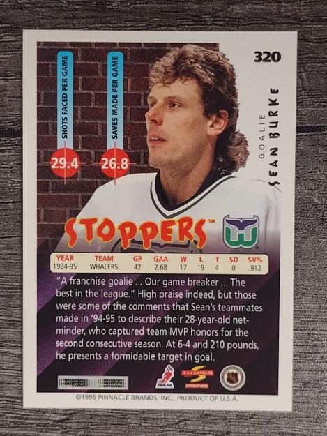 1995-96 Score #320 Sean Burke ST