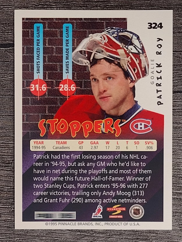 1995-96 Score #324 Patrick Roy ST