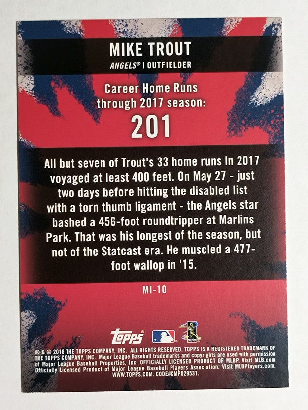2018 Topps Big League Ministers of Mash #MI10 Mike Trout