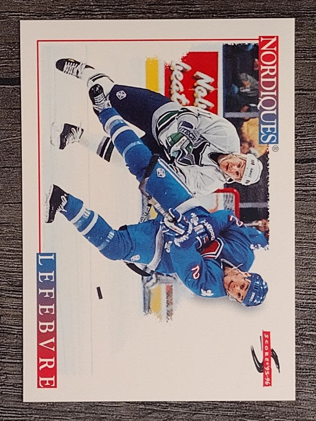 1995-96 Score #192 Sylvain Lefebvre