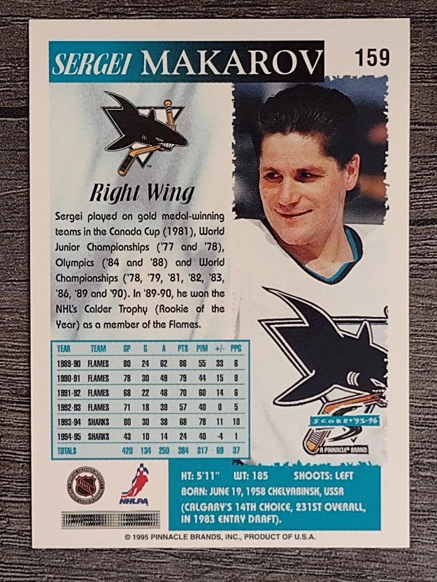 1995-96 Score #159 Sergei Makarov