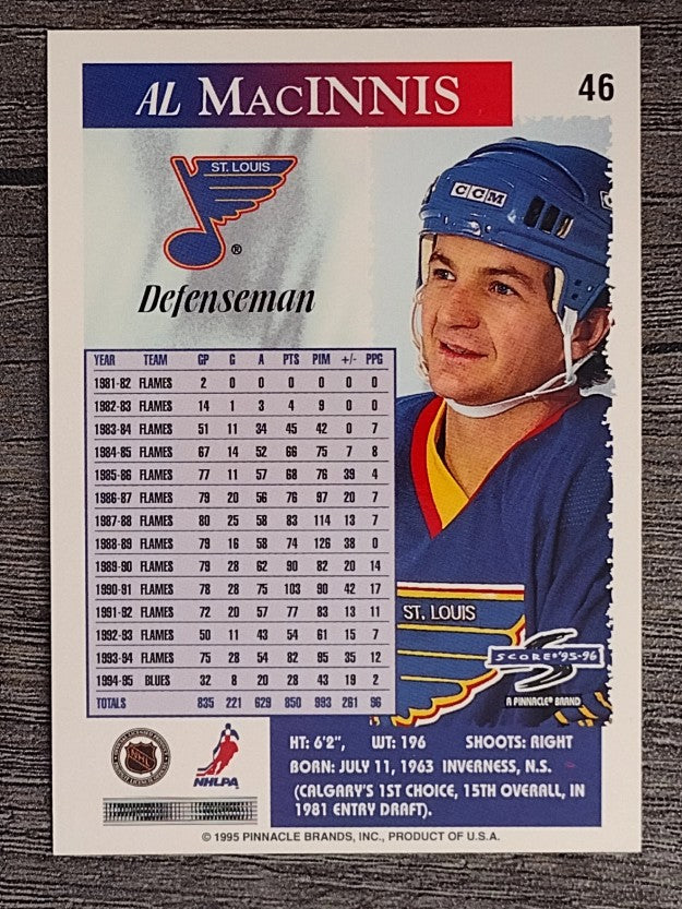 1995-96 Score #46 Al MacInnis