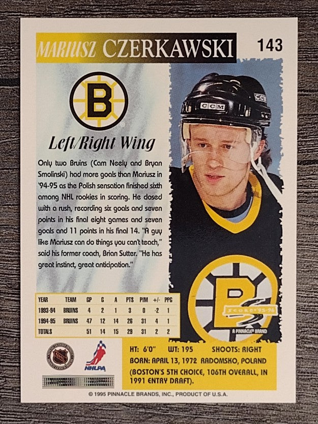 1995-96 Score #143 Mariusz Czerkawski
