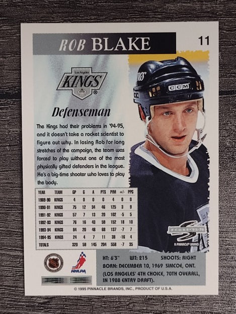 1995-96 Score #11 Rob Blake
