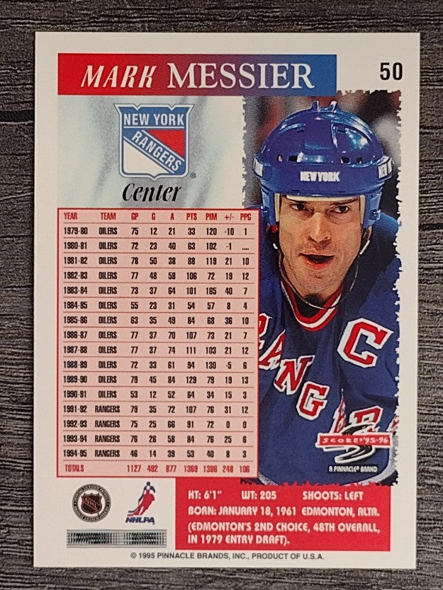 1995-96 Score #50 Mark Messier