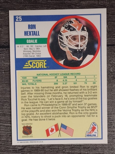 1990-91 Score #25 Ron Hextall