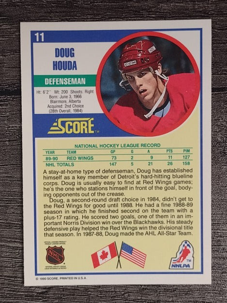 1990-91 Score #11 Doug Houda RC