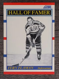 1990-91 Score #357 Fern Flaman HOF