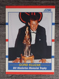 1990-91 Score #367 Gord Kluzak Mast