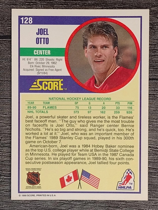 1990-91 Score #128 Joel Otto
