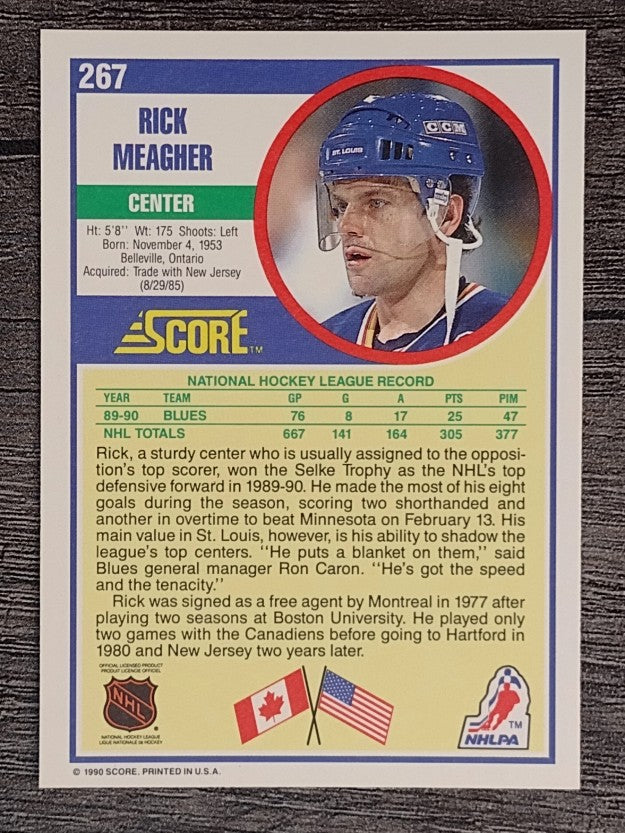 1990-91 Score #267 Rick Meagher