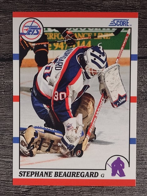 1990-91 Score #282 Stephane Beauregard RC