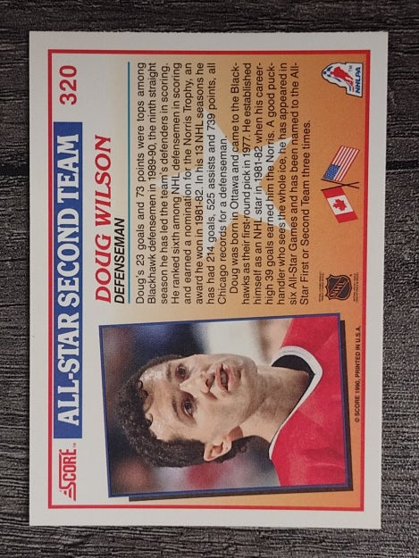 1990-91 Score #320 Doug Wilson AS2