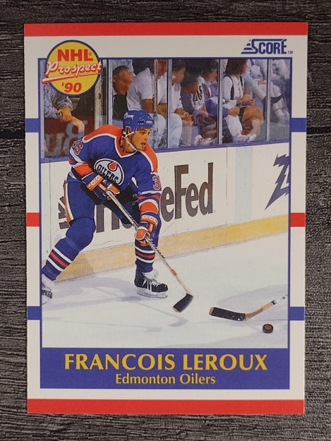 1990-91 Score #393 Francois Leroux RC