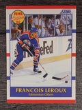 1990-91 Score #393 Francois Leroux RC