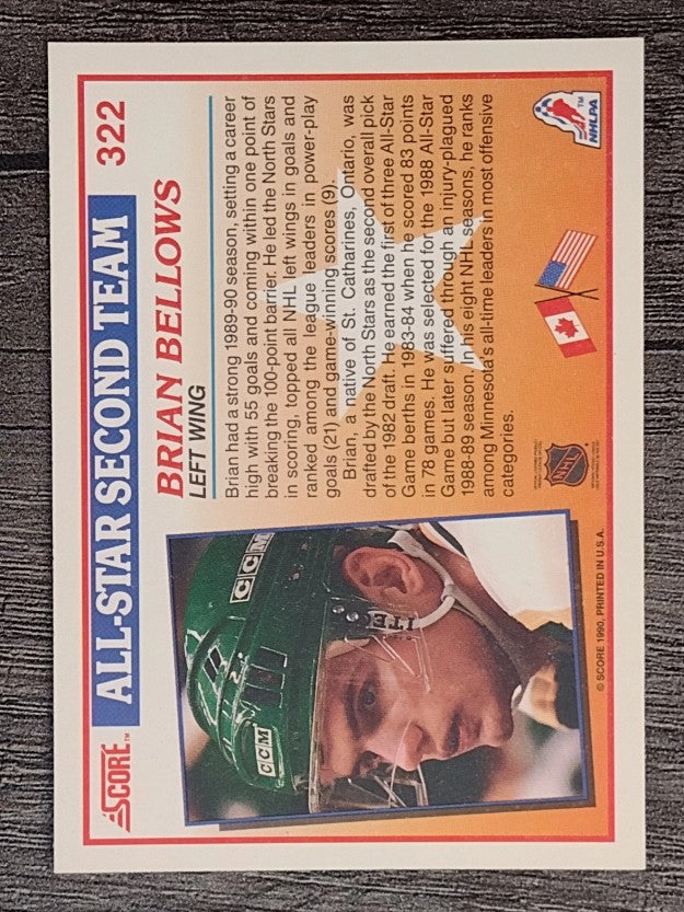 1990-91 Score #322 Brian Bellows AS2