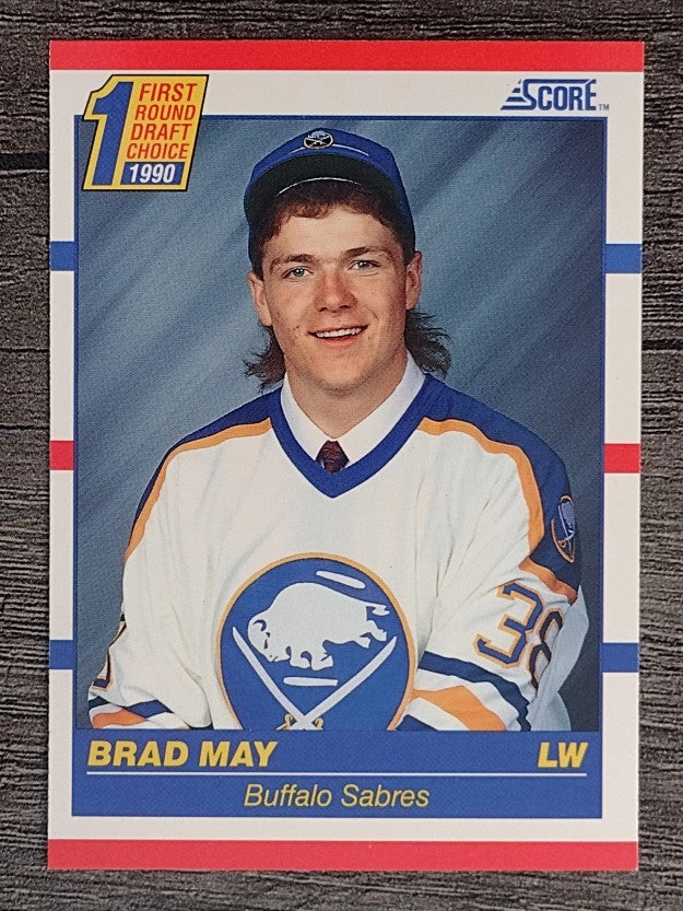 1990-91 Score #427 Brad May RC