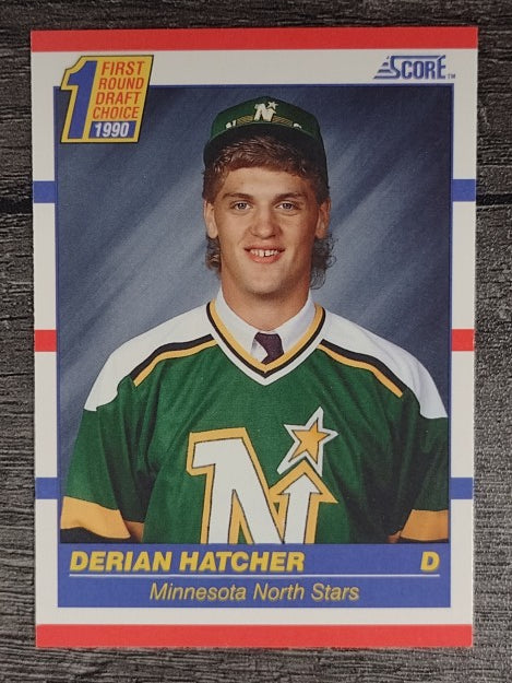 1990-91 Score #430 Derian Hatcher RC