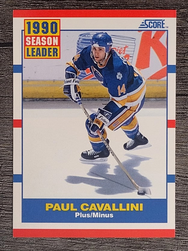 1990-91 Score #349 Paul Cavallini LL