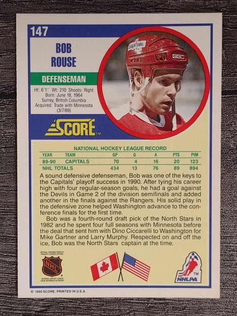 1990-91 Score #147 Bob Rouse