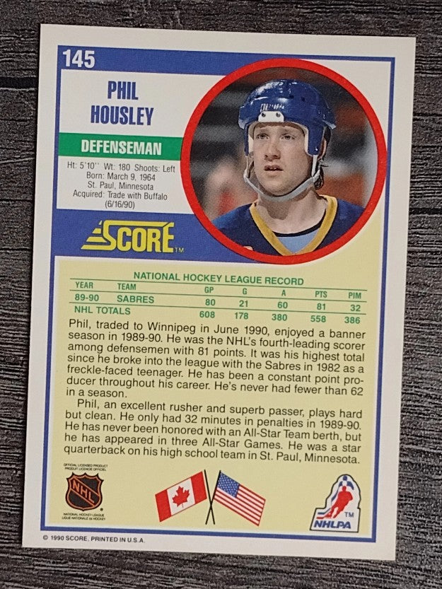 1990-91 Score #145 Phil Housley