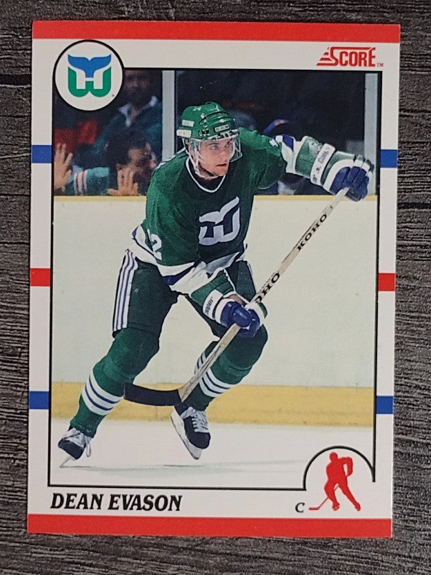 1990-91 Score Canadian #259B Dean Evason COR/photo is correct