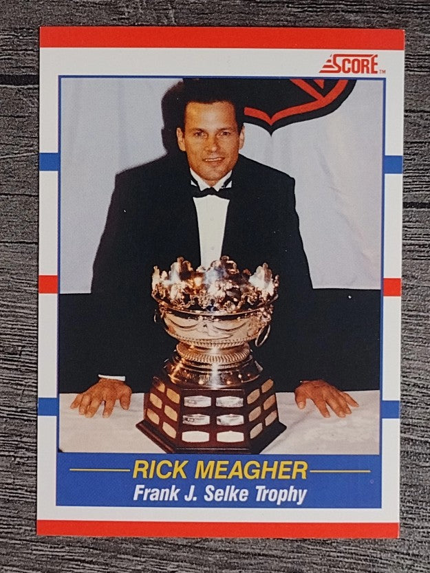 1990-91 Score Canadian #359 Rick Meagher Selke