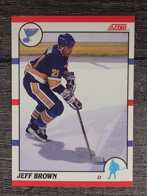 1990-91 Score Canadian #41 Jeff Brown