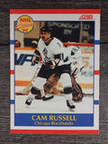 1990-91 Score Canadian #408 Cam Russell RC