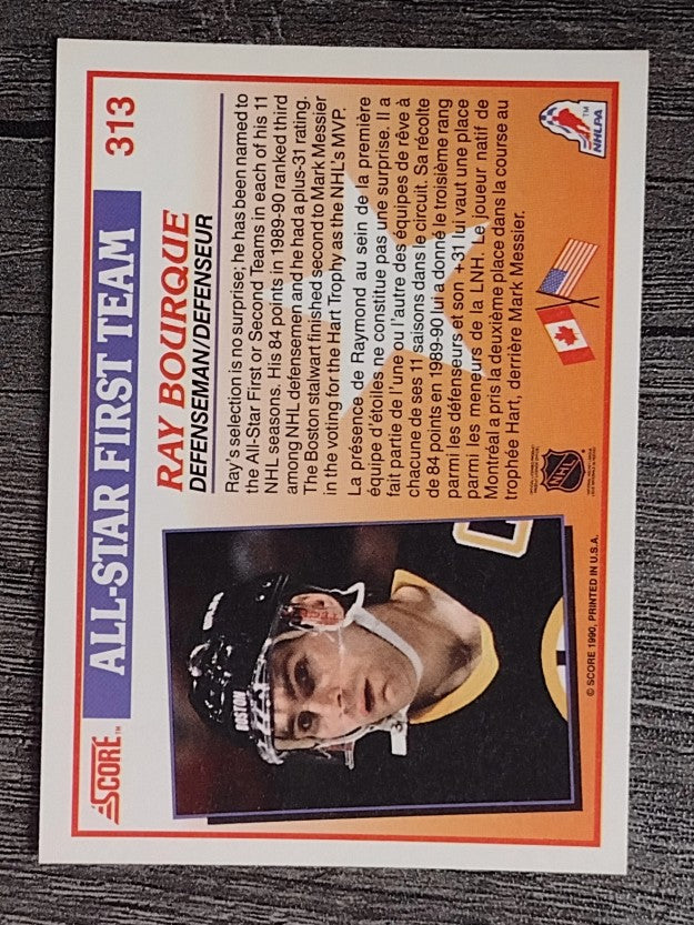 1990-91 Score Canadian #313 Ray Bourque AS1