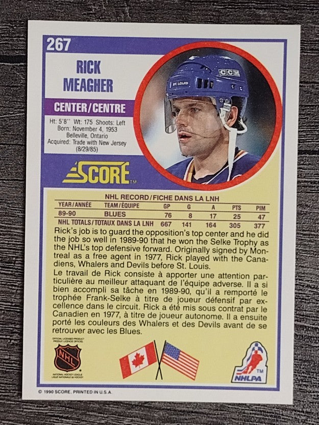 1990-91 Score Canadian #267 Rick Meagher